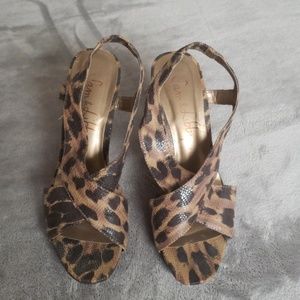 Sam & Libby Brown Cheetah Print Heels